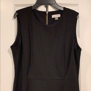 Calvin Klein black sheath dress